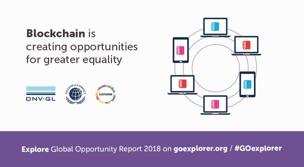 Global Opportunity Report 2018 launch graphic Blockchain
