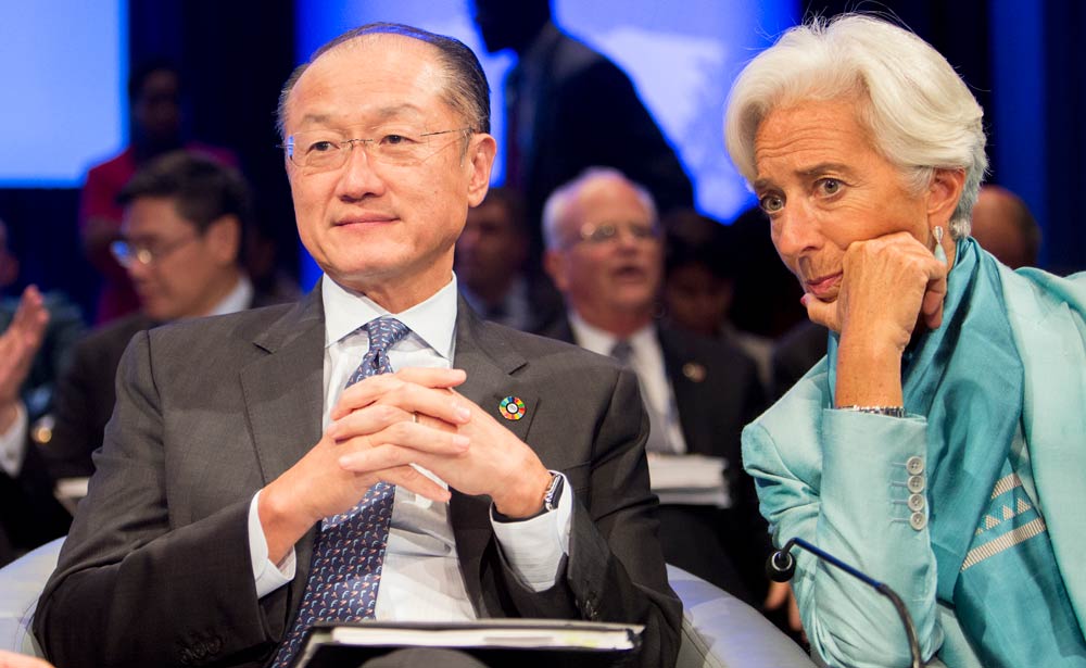 World Bank Group President Jim Yong Kim; IMF Managing Director Christine Lagarde. Photo: Simone D. McCourtie / World Bank