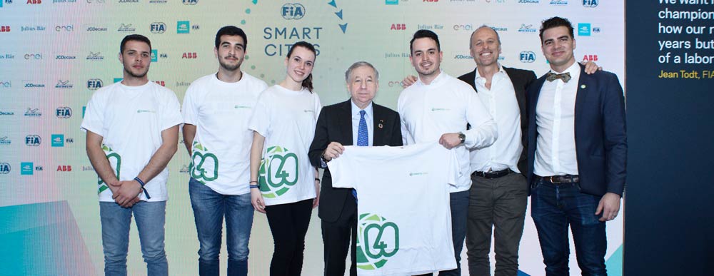 Jean Todt, FIA President, FIA Smart Cities, Rome, Connect4Climate, and students