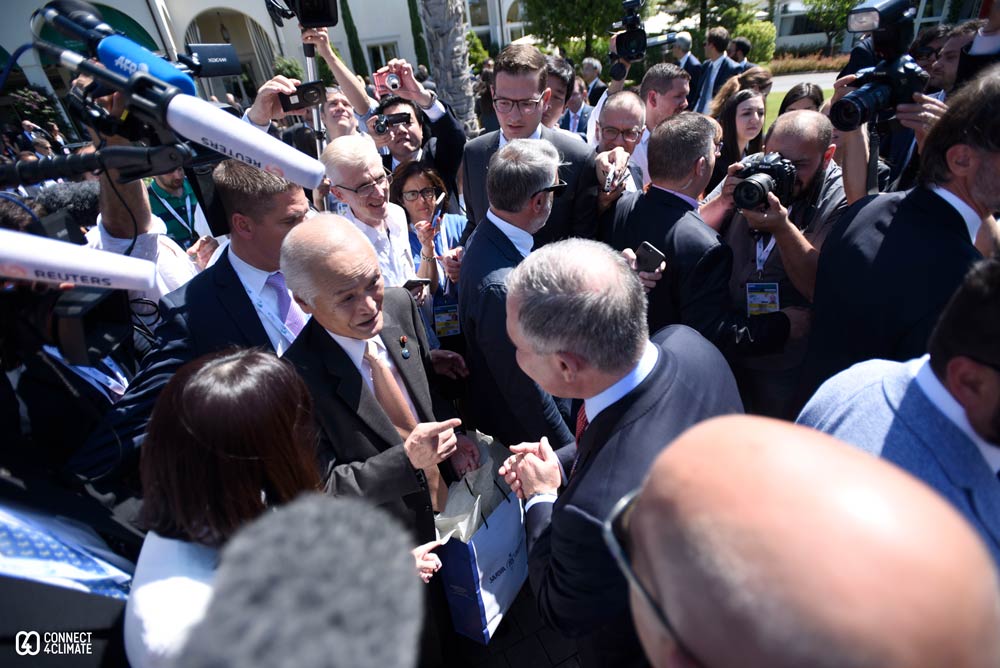 Koichi Yamamoto, Minister of the Environment and Minister of the State of Nuclear Emergency Preparedness of Japan with Scott Pruitt, EPA administrator.