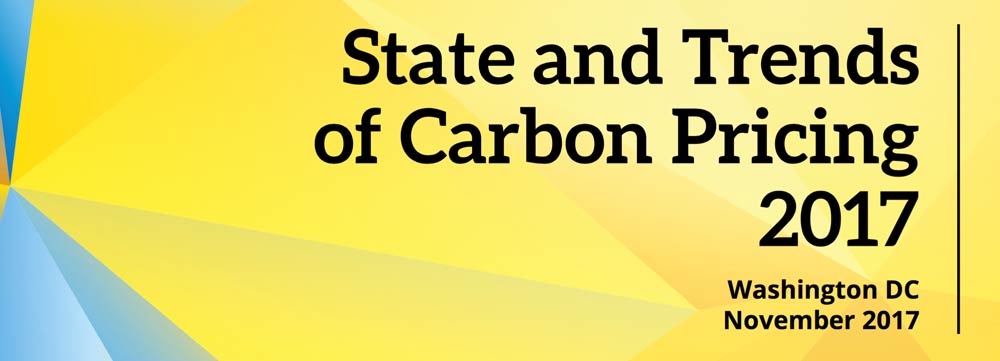 State and Trends of Carbon Pricing, November 2017, World-Bank Group