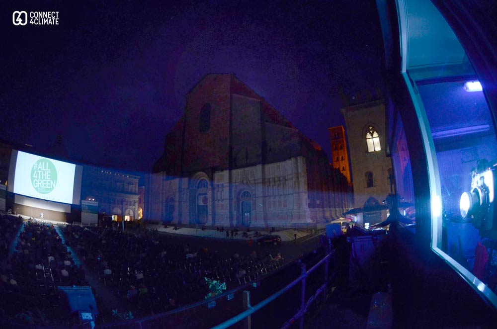 Piazza Maggiore: Biggest outdoor screen in Europe powered by sola energy by Building Energy