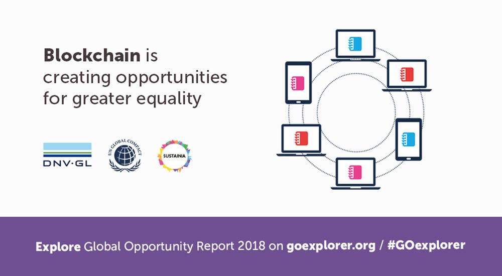 Global Opportunity Report 2018 launch graphic Blockchain