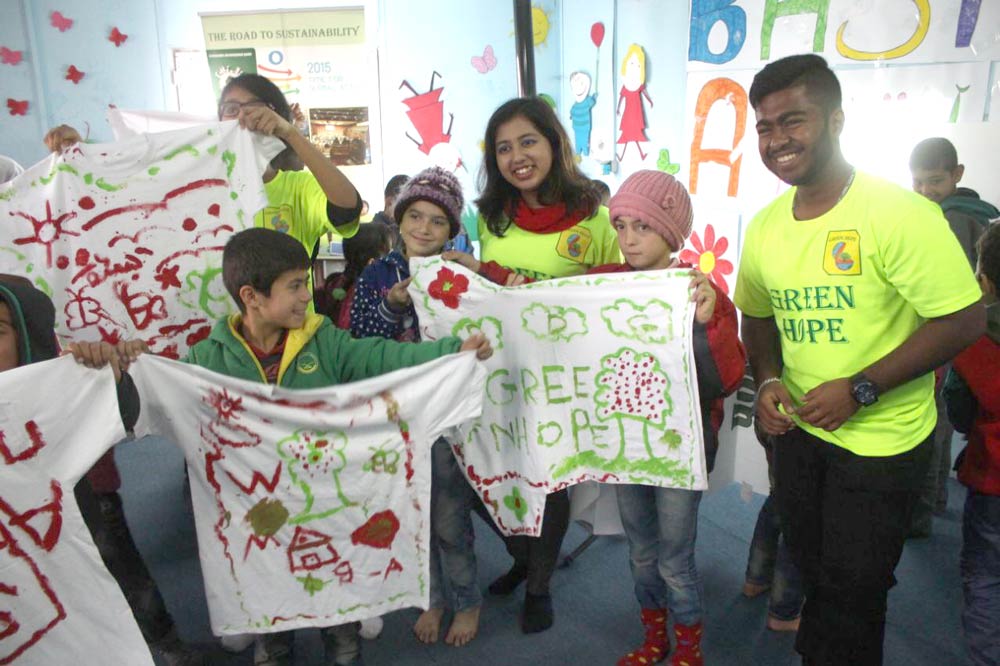Kehkashan Basu Green Hope Foundation Syrian Refugees T-Shirts