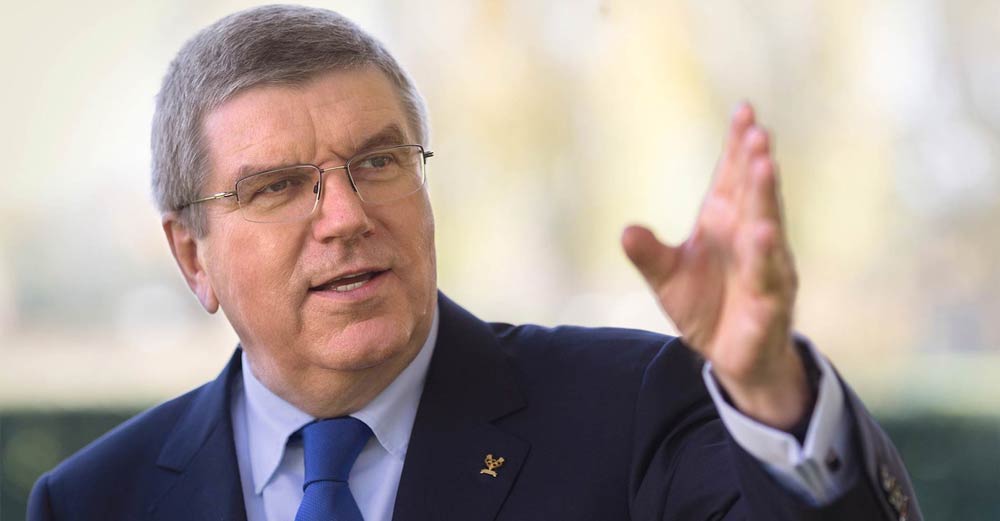 The International Olympic Committee IOC President Thomas Bach