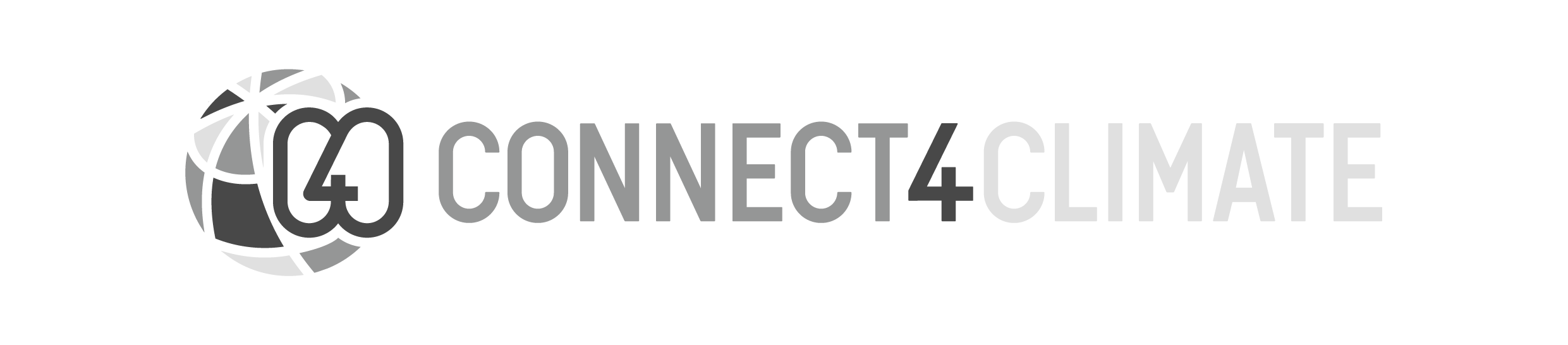 Connect4Climate Logo: Monochrome