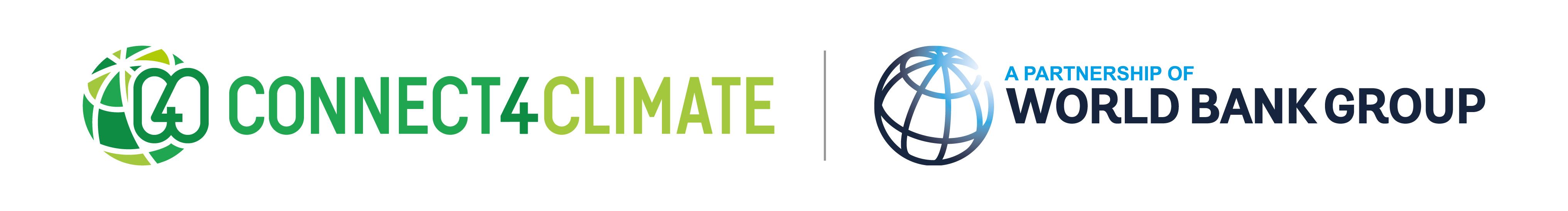 Connect4Climate Logo (A Partnership of the World Bank Group)