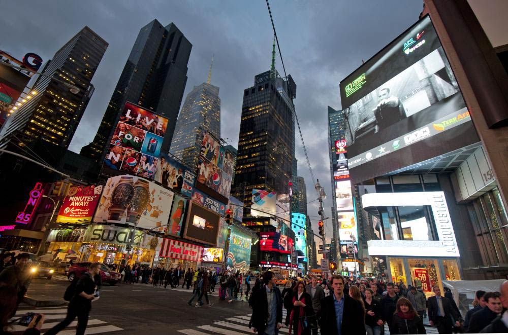 Eminem and Connect4Climate take Times Square in New York