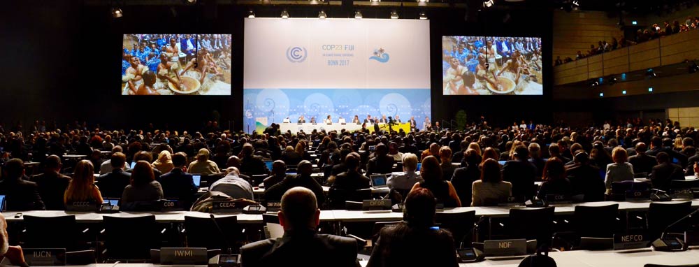 We Need to Go Further, Faster, Together for Climate Action - COP23 slogan. Photo Credit: Max Thabiso Edkins / Connect4Climate