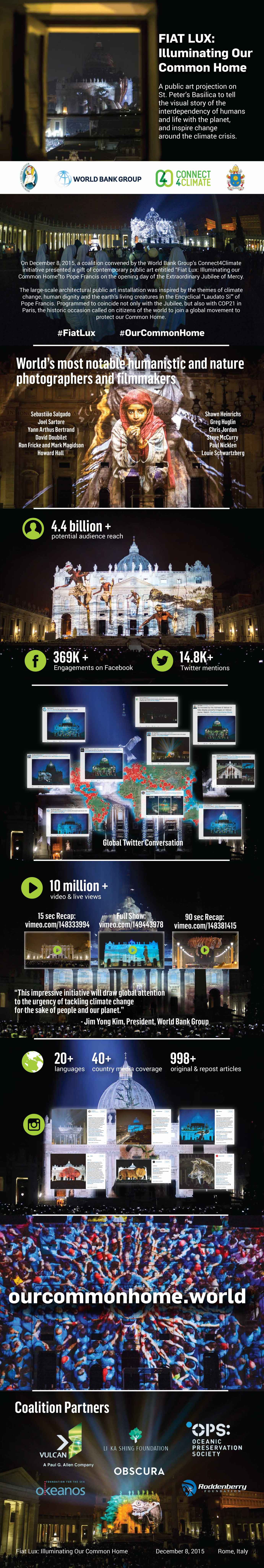 Fiat Lux Infographic: Illuminating our Common Home