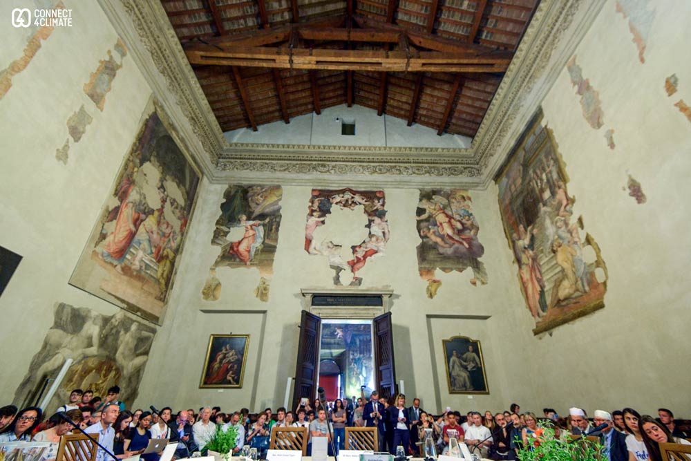 Inside Cappela Farnese, Bologna.