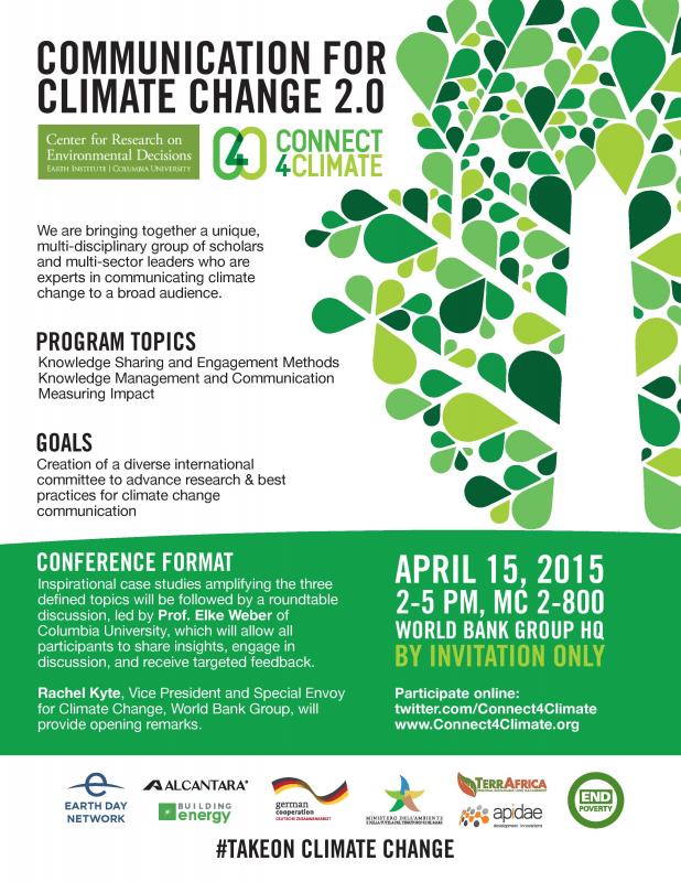 communication for climate change 2 0 connect4climate climate flyer