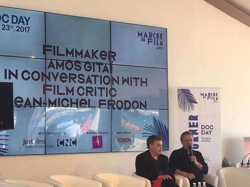 Filmmaker Amos Gitai Cannes 2017