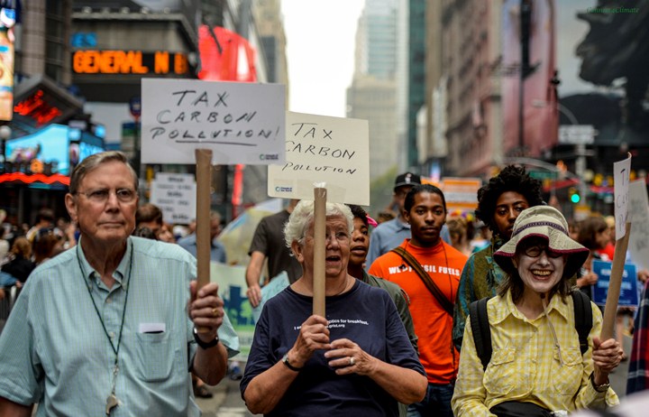 The People's Climate March in New York. Photo: Leigh Vogel/Connect4Climate