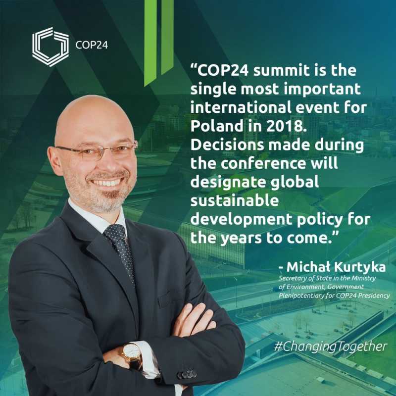 Mr. Michał Kurtyka, President-designate of COP 24